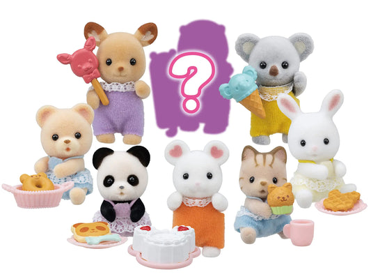 Calico Critters Baby Treats Series Blind Bags Surprise Set Including Doll Figure and Accessory