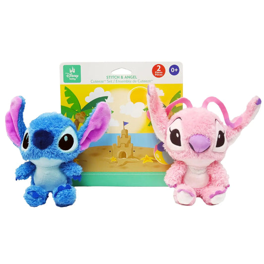 KIDS PREFERRED - Disney Baby Lilo & Stitch CUTEEZE 2 Pack Angel & Stitch Plush Stuffed Animals Experiment 626 Multicolor6 inches