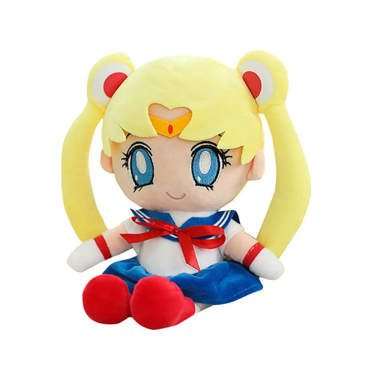 Buxomigrl Anime Cute Plush Doll Stuffed Plushie Figure Cosplay Plush for Girls Kids Yellow