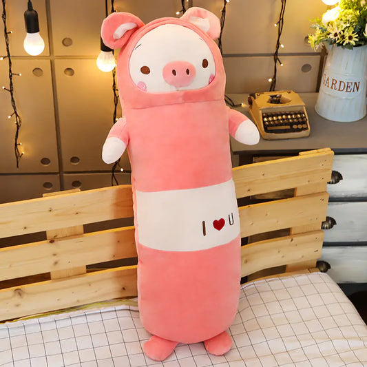 Cute Cartoon Animal Plush Pillows - Soft Pig & Duck