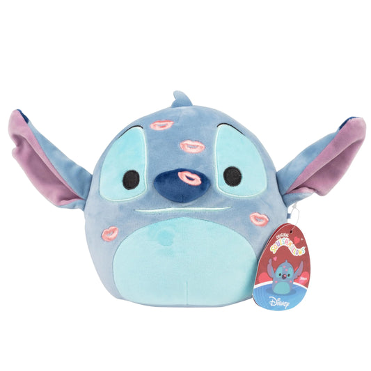 Squishmallows 8-Inch Stitch - Official Jazwares Disney Valentines Day Plush - Lilo & Stitch - Collectible Soft Squishy Stuffed Animal Toy - Add to Your Squad - Gift for Kids Girls Boys