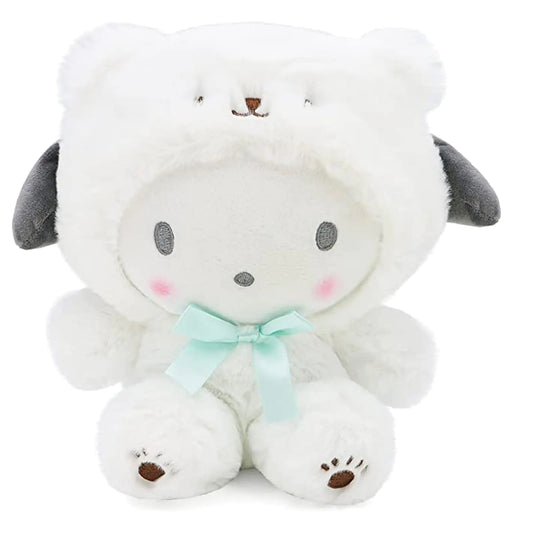 MJJAOQYF Cartoon Kawaii White Bear Cross-Dressing Series PlushSoft Plush Doll Cute Soft Toys Plush Pillow Stuffed Animals Toy Birthday Gifts for Girls Kids (A)