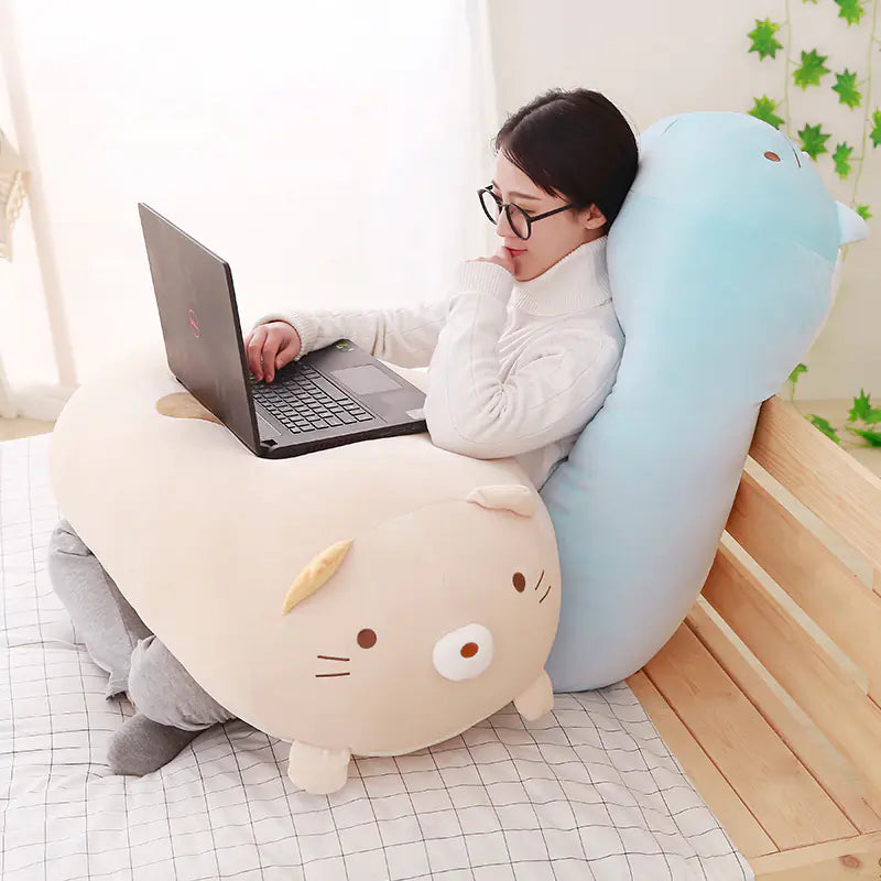 Plush Toy Birthday Gift: Cute Penguin, Shiba Inu, Cat Pillow