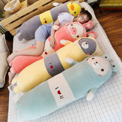Cute Cartoon Animal Plush Pillows - Soft Pig & Duck