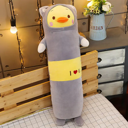 Cute Cartoon Animal Plush Pillows - Soft Pig & Duck